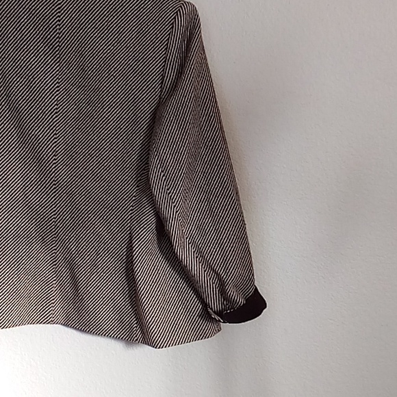 NEW Dressbarn Office Career Minimalist  Vacation Sz 14 Brown-Cream Colors HMBH - Picture 5 of 11